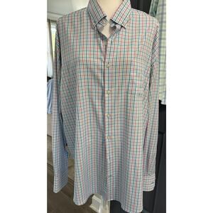 Peter Millar Southern Comfort Button Down Shirt | Men's XL | Plaid Firestone CC